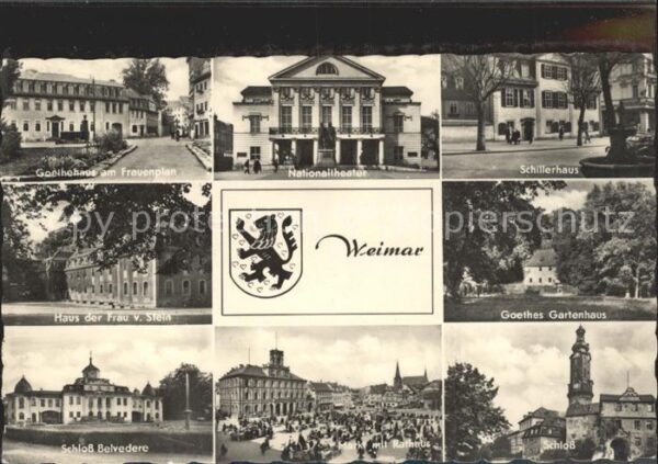 Weimar Thueringen Haus Goethe Schiller Frau von Stein Sch