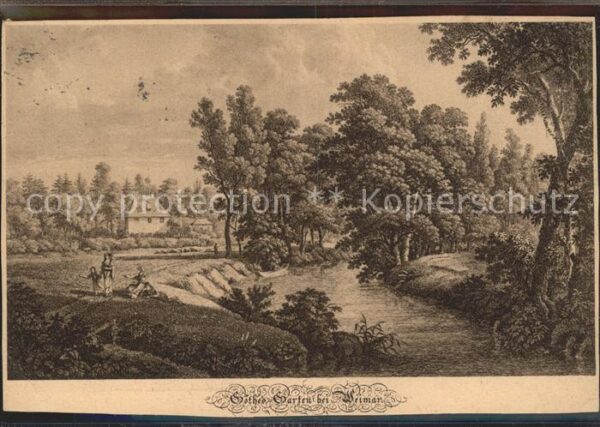 Weimar Thueringen Goethes Garten aus Kartenkalender Goeth
