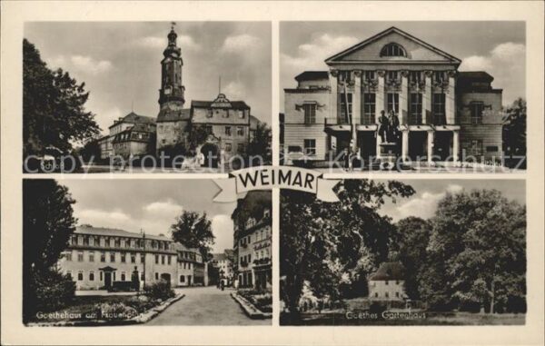 Weimar Thueringen Schloss Nationaltheater Denkmal Haus Go
