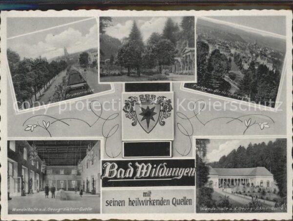 Bad Wildungen Brunnenallee Wandelhalle Quelle Kurpark