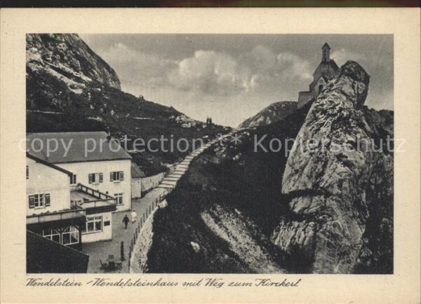 Wendelsteinhaus Weg zum Kircherl Berghaus Bayerische Vo