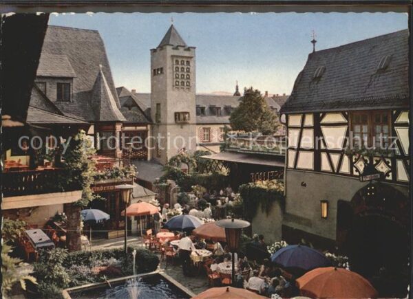 Ruedesheim Rhein Drosselgasse Lindenwirt Schloss Drossel