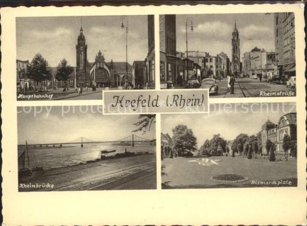 Krefeld Hauptbahnhof Rheinstrasse Bismarckplatz