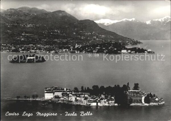 Isola Bella Lago Maggiore Fliegeraufnahme