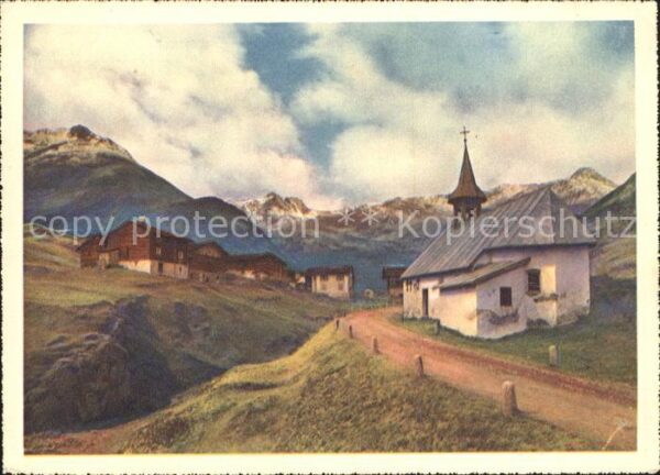 Kapelle Gebaeude Schweiz Wegkapelle Farbentiefdruck Heli