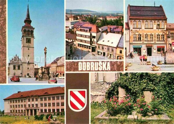 Dobruska Gutenfeld Radnice Mesta z radnicni veze Dum ZDS a