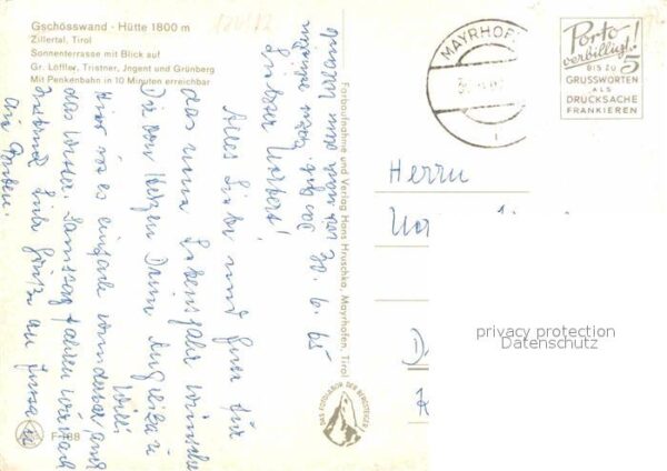 Gschoesswandhuette Zillertal Sonnenterrasse – Bild 2