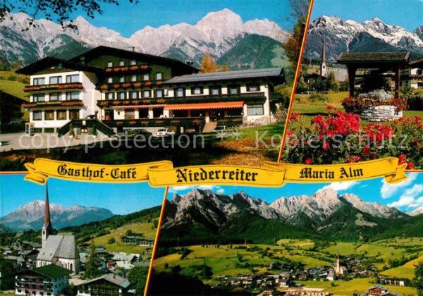 Maria Alm Steinernen Meer Gasthof Cafe Niederreiter Brunnen Kirch