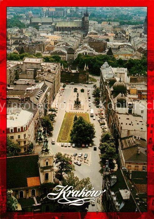 Krakow Krakau The Barbican view at Matejko Square