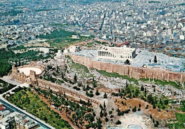 Athen Griechenland Fliegeraufnahme Akropolis