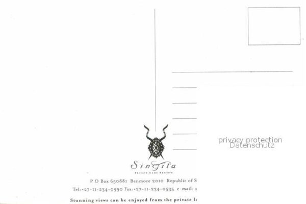 Suedafrika Southafrica RSA Singita Private Game Reserve Benmore Lo – Bild 2