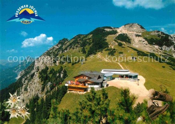 Graen Tirol Bergstation Füssener Jöchle Fliegeraufn