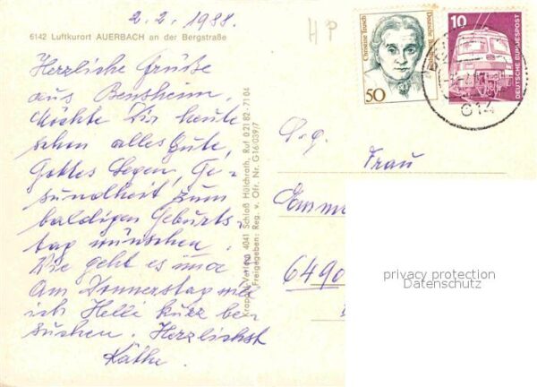 Auerbach Bergstrasse Fliegeraufnahme – Bild 2