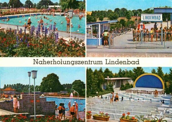 Pasewalk Mecklenburg Vorpommern Lindenbad Schwimmbecken Konzertpavillon