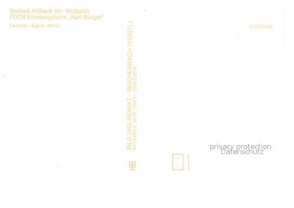 Ahlbeck Ostseebad FDGB Erholungsheim Kurt Bürger – Bild 2