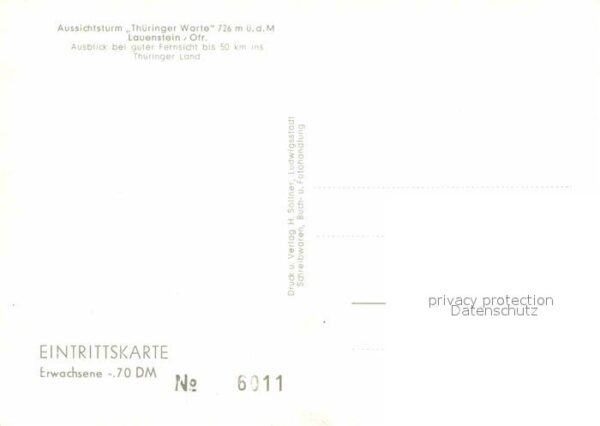 Lauenstein Oberfranken Aussichtsturm Thüringer Warte – Bild 2