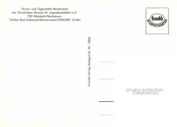Monbach-Neuhausen Enzkreis Ferien und Tagesstätte des Christl Vere – Bild 2