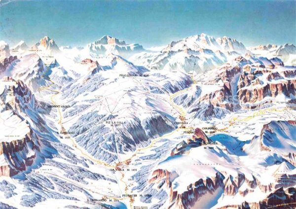 Alta Badia Panoramakarte