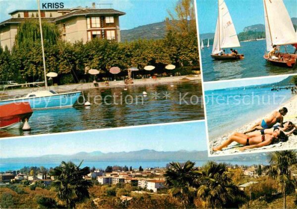 Bardolino Lago di Garda Hotel Kriss Strand Panorama