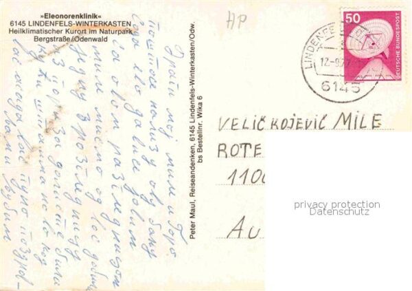 Lindenfels Odenwald Eleonorenklinik – Bild 2