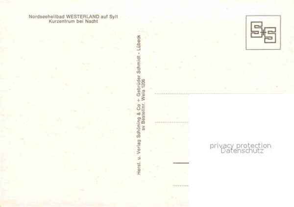 Westerland Sylt Kurzentrum bei Nacht – Bild 2
