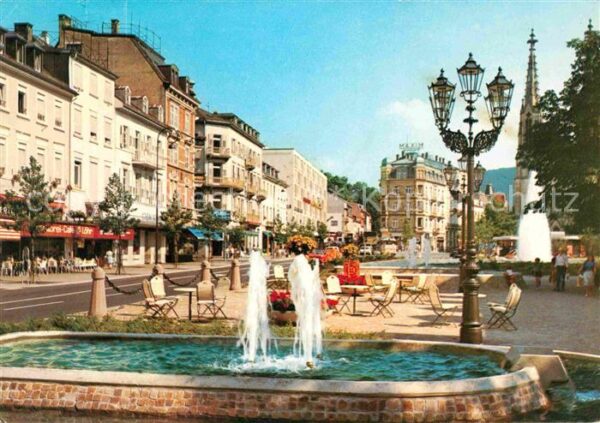 Baden-Baden Augustaplatz Brunnen