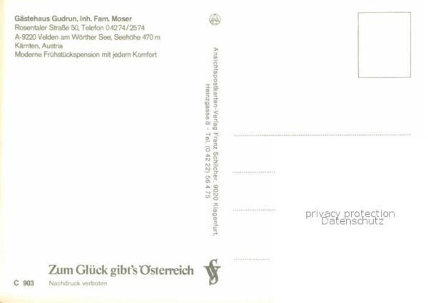 Velden Woerthersee Gästehaus Gudrun Promenade – Bild 2