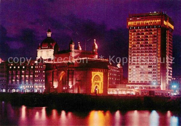 Bombay Mumbai Illumination at Gate Way of India Taj M