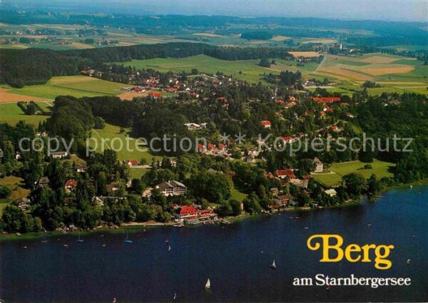 Berg Starnberg Fliegeraufnahme mit Starnbergersee