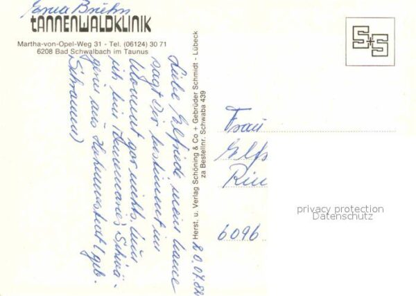 Bad Schwalbach Tannenwaldklinik – Bild 2