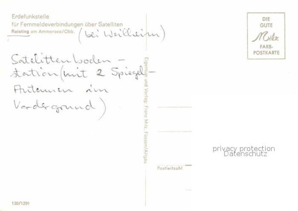 Raisting Ammersee Erdefunkstelle Spiegelantennen Fliegera – Bild 2