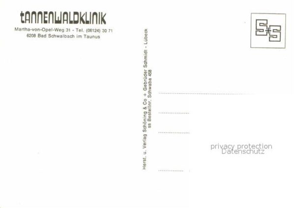 Bad Schwalbach Tannenwaldklinik Speisesaal Hallenbad A – Bild 2