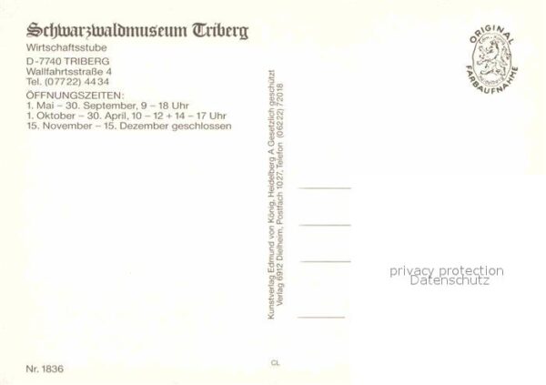 Triberg Schwarzwald Schwarzwaldmuseum Triberg Wirtschaftsst – Bild 2