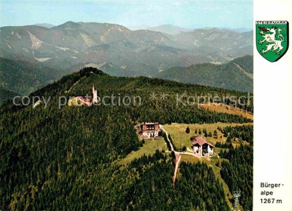 Mariazell Steiermark Berghotel Bürgeralpe Fliegeraufnahme