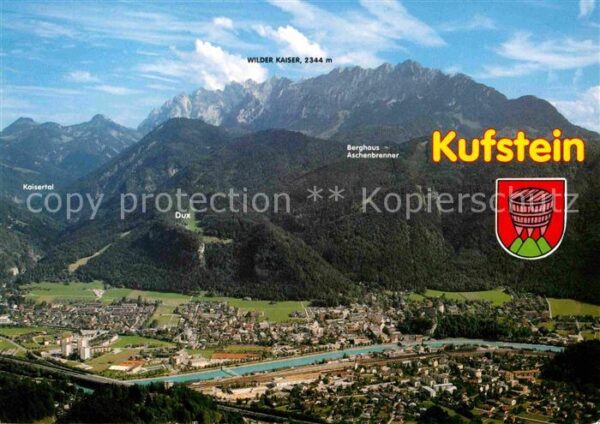 Kufstein Tirol Fliegeraufnahme  Festung Geroldseck Hel
