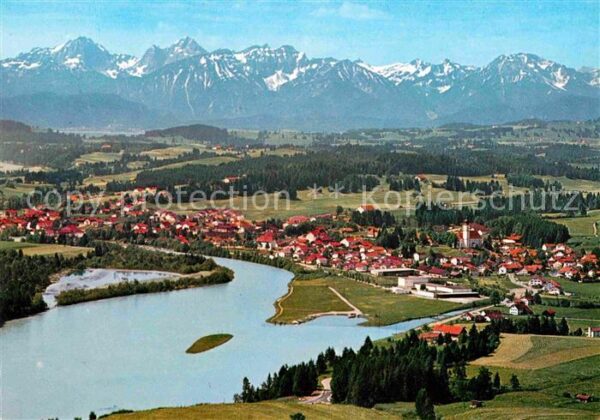 Lechbruck See Fliegeraufnahme mit Tiroler und Allgäue