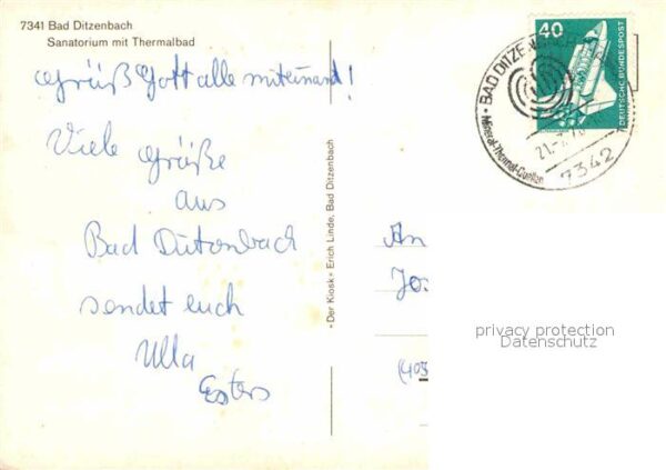 Bad Ditzenbach Sanatorium mit Thermalbad – Bild 2