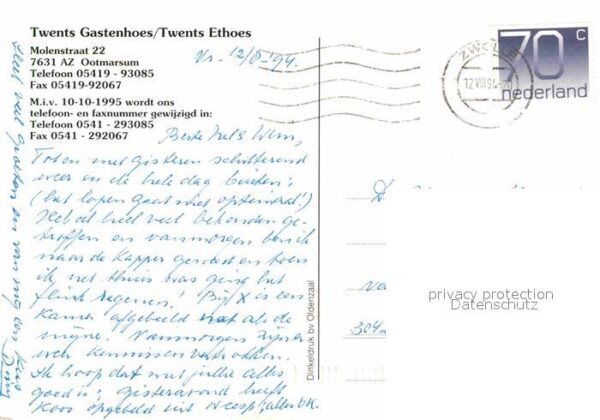 Ootmarsum Hotel Twents Gastenhoes Twents Ethoes – Bild 2