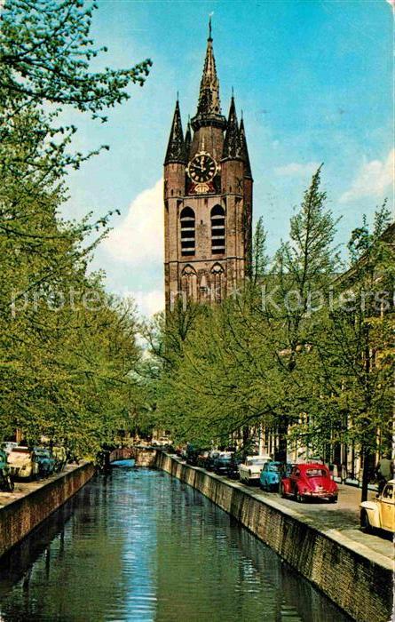 Delft Oude Delft met Oude Kerk