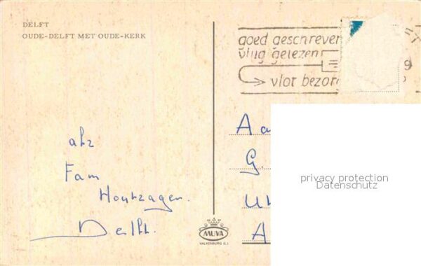 Delft Oude Delft met Oude Kerk – Bild 2