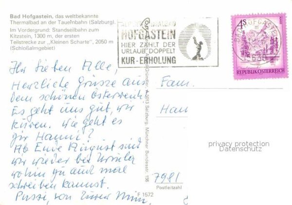 Bad Hofgastein Ortsansicht Standseilbahn zum Kitzstein – Bild 2
