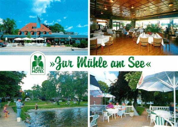 Dersau Zur Mühle am See Gastraum Terrasse