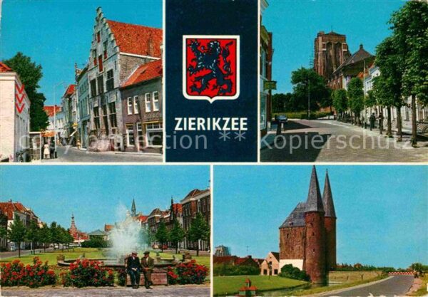 Zierikzee Dorfmotive Brunnen Schloss