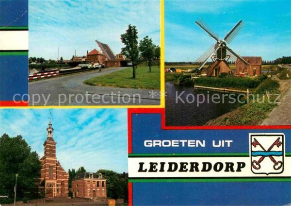 Leiderdorp Leiderdorpsbrug Munikken molen Hoofdstr