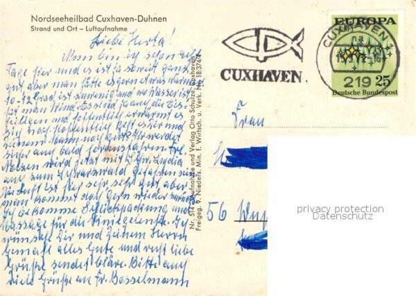 Cuxhaven Duhnen Nordseebad Strand und Ort Fliegeraufnahme – Bild 2