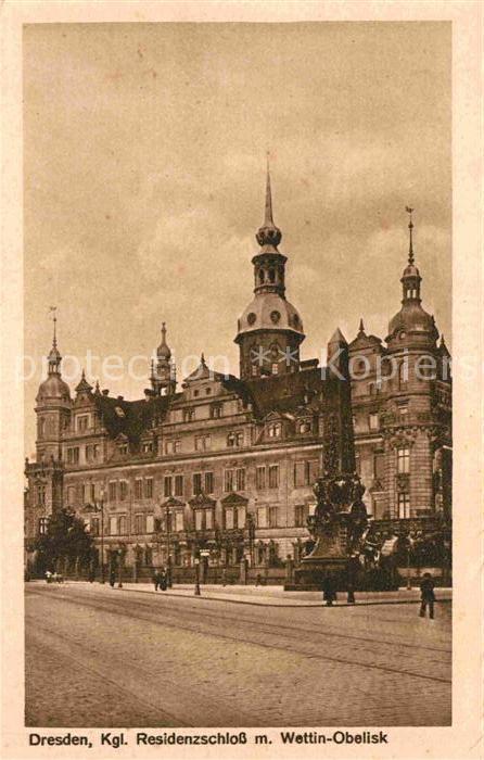 Dresden Königliches Residenzschloss mitt Wettin