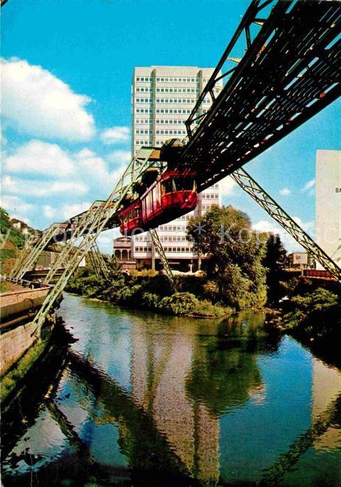 Wuppertal Justizhochhaus Schwebebahn