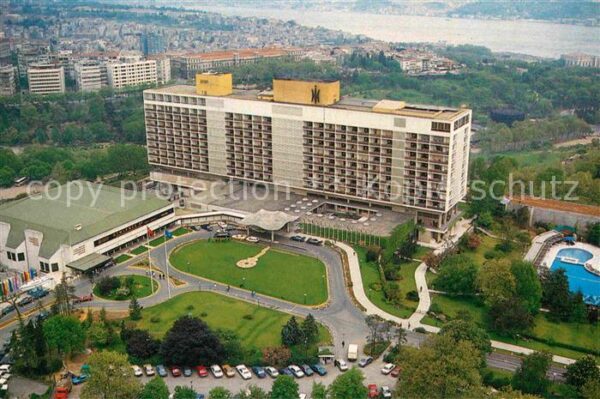 Istanbul Constantinopel Fliegeraufnahme Hotel Hilton Internatio
