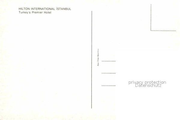 Istanbul Constantinopel Fliegeraufnahme Hotel Hilton Internatio – Bild 2