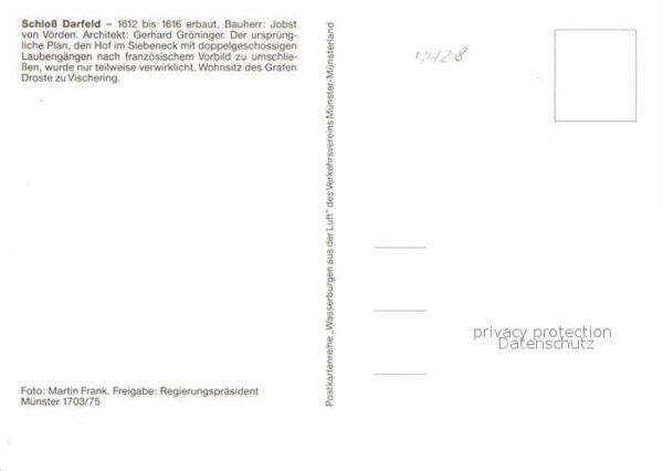 Darfeld Fliegeraufnahme Schloss – Bild 2